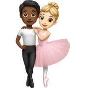ballerina and ballerino sticker