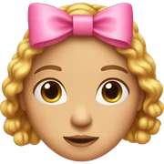 pink bow sticker