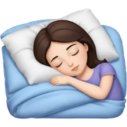 Brunette girl sleepin sticker