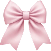 Pale pink bow sticker