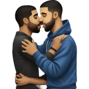drake kissing drake kissing drake kissing drake sticker