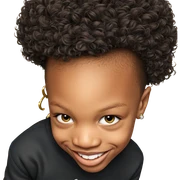 smiling boy with earrings sticker