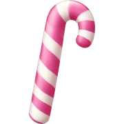 pink and white candy cane sticker