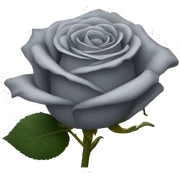 grey rose sticker
