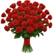 A bouquet of 101 red roses  sticker
