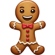 gingerbread man sticker