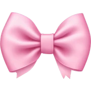 Baby pink bow sticker