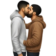 drake kissing drake kissing drake kissing drake sticker
