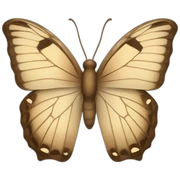 beige-butterfly sticker