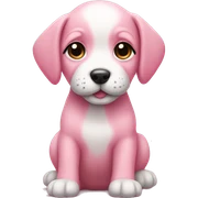 Pink puppy sticker