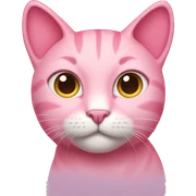 Pink cat sticker