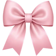 light pink bow on light pink bow sticker