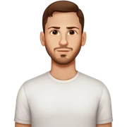 male, wearing a shirt sticker