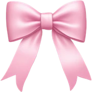 light pink bow on light pink bow sticker