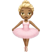 curvy blonde ballerina sticker