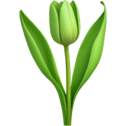 green tulip sticker