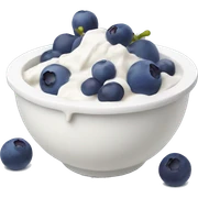 yoghurt bowl with grapes and blueberries sticker