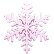 pastel pink snowflake  sticker