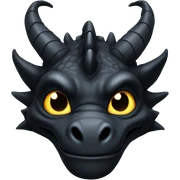 Black dragon  sticker