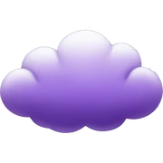 purple cloud sticker