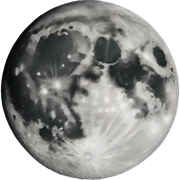 Moon sticker