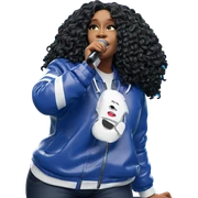 microphone and jacket moment sticker