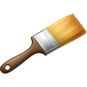 Paint brush sticker