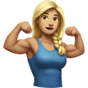 Female biceps sticker