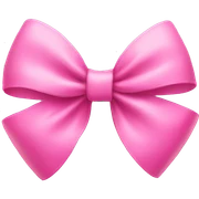 pink bow sticker