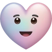 pastel heart sticker