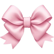 Light pink bow sticker