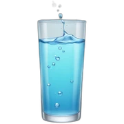 Water-in-glass sticker