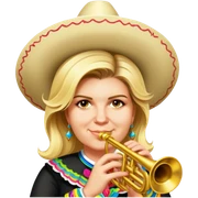 Mariachi Trumpet Player sticker