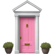 Pink door sticker