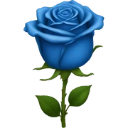 Blue rose sticker