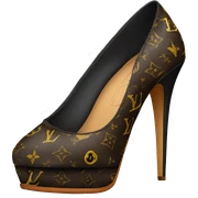 Lv high heels sticker