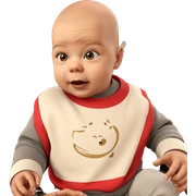 bald boys in stylish clothes sticker