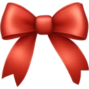 Red bow sticker