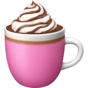 Hot chocolate pink sticker