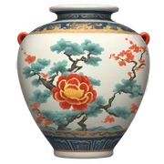 Oriental chinese vase sticker