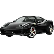 Black Ferrari car sticker