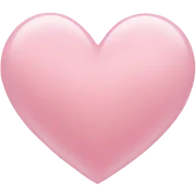 light pink heart  sticker