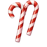 Candy cane sticker
