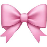 Pink bow sticker