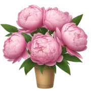 Bouquet of peonies sticker