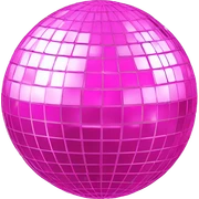 pink disco ball sticker