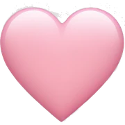 light pink heart sticker