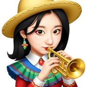 Mariachi Trumpet Player sticker