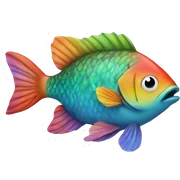 Colorful fish  sticker