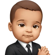Baby in a business suit￼ sticker